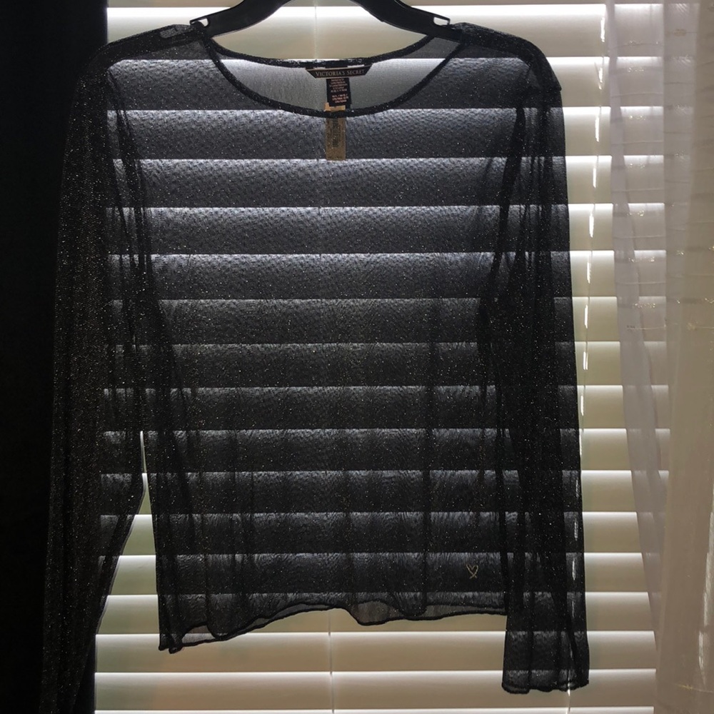 Victoria’s secret mesh sparkly top😍